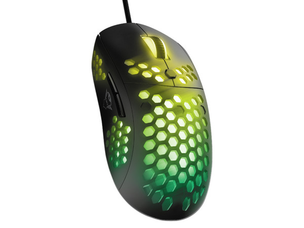 Mouse Gamer Trust GXT Graphin, hasta 10000 dpi, Iluminación RGB, USB. Color Negro.