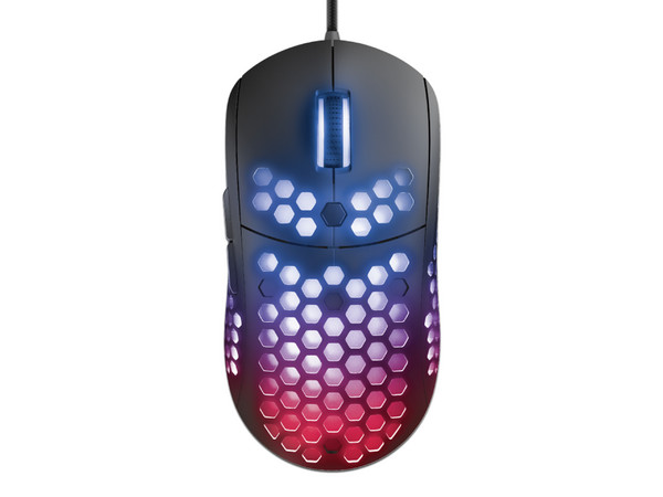Mouse Gamer Trust GXT Graphin, hasta 10000 dpi, Iluminación RGB, USB. Color Negro.