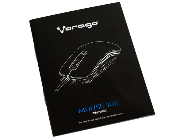 Mouse Óptico Vorago MO-102, USB. Color Negro.