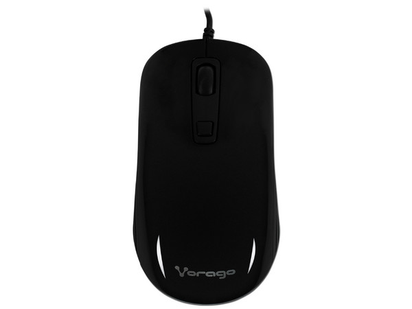 Mouse Óptico Vorago MO-102, USB. Color Negro.