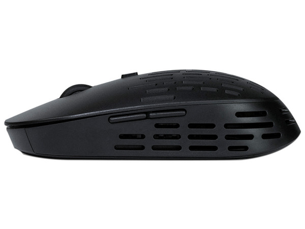 Mouse Óptico Inalámbrico Vorago MO-208, Hasta 2400 Dpi, USB tipo C. Color Negro.