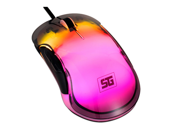 Mouse Gamer Vorago MO-505, RGB, hasta 12800 DPI, 3 Botones, Color Negro