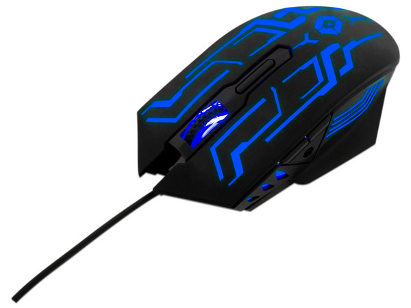 Mouse Gamer Vortred Legacy, hasta 3600 dpi, 6 botones, RGB Rainbow. Color Negro.