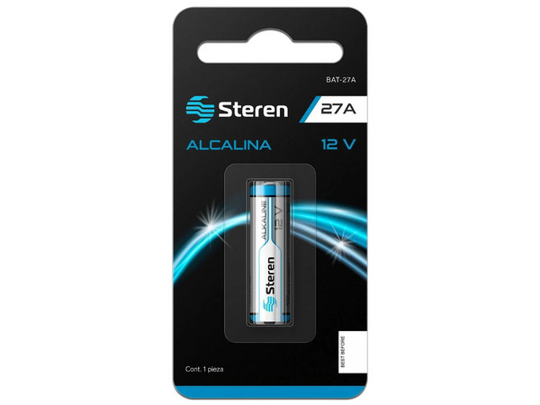 Batería Alcalina Steren BAT-27A, 12W, 27A, 1 Pieza.