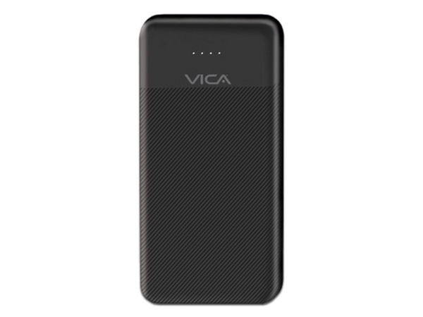 Batería Portátil Recargable Vica, Powerbank de 10,000 mAh, USB 2.0, Color Negro.