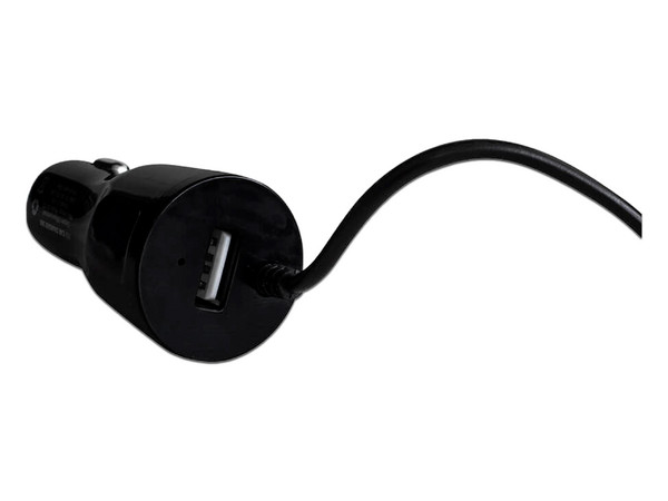 Cargador para auto Vorago AU-303 portátil, USB, Color Negro.