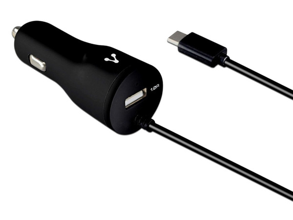 Cargador para auto Vorago AU-303 portátil, USB, Color Negro.