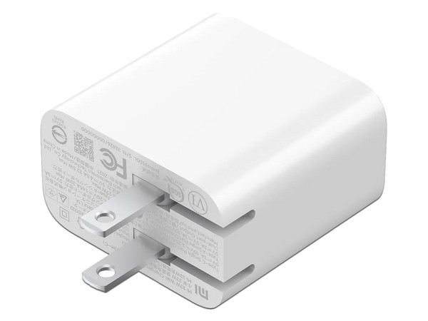 Cargador De Pared Xiaomi Mi 33W Wall Charger, Tipo C 3.0 A y Tipo A, Color Blanco.