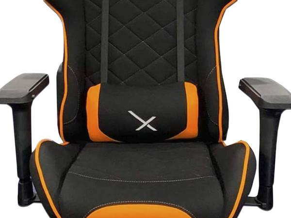 Silla Gamer XZEAL X25, inclinación ajustable, soporte lumbar. Color Naranja.