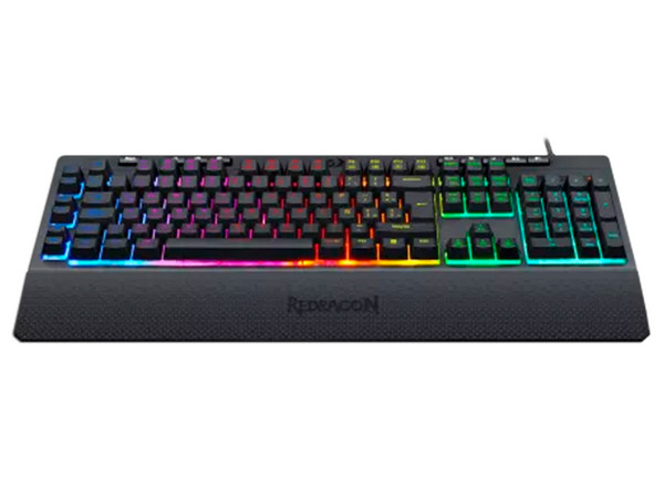 Teclado Gamer Redragon Shiva K512, USB, Switch de Membrana, RGB, Color Negro.