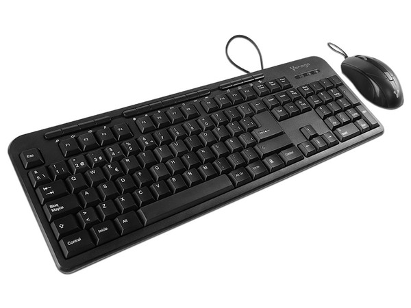 Kit 3 en 1 Vorago de Teclado KM-107, Mouse Óptico y Diadema HS-400.