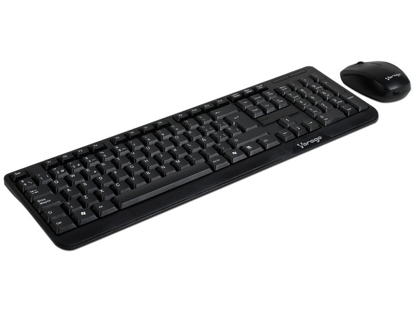 Kit teclado y Mouse inalámbrico Vorago KIT 302, USB.