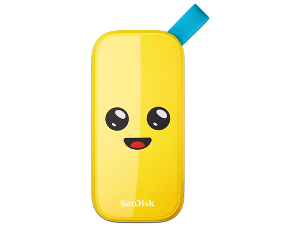 Unidad de Estado Sólido, SanDisk Fortnite Portable Banano, 2 TB, SSD Externo, USB 3.2 Gen 2, Lectura 800 MB/s, Modelo SDSSDE30-2T00-G25F.