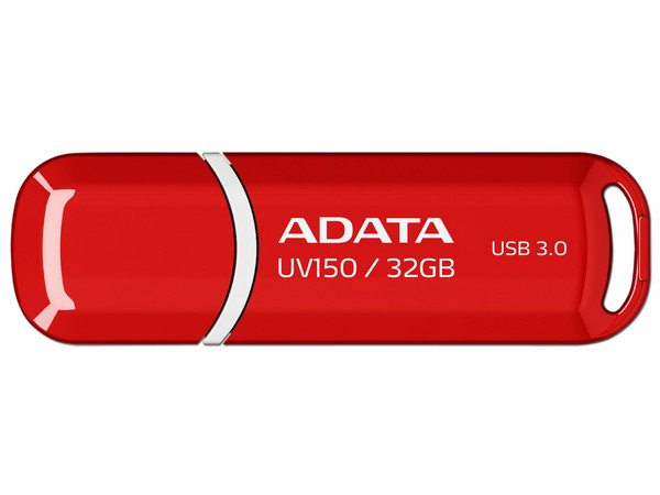Unidad Flash USB 3.0 ADATA Dash Drive UV150 de 32GB. Color Rojo.