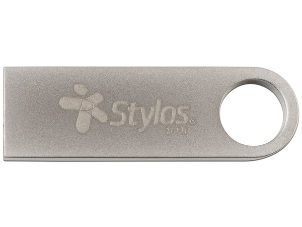Unidad Flash USB 2.0 Stylos STMUSB2B de 16GB. Color Plata.