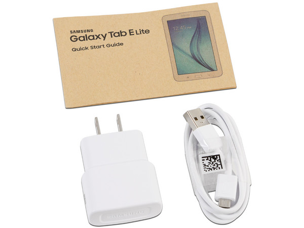 Tablet Samsung Galaxy Tab E Lite:
Procesador Quad Core (1.30 GHz),
Memoria RAM de 1GB, Almacenamiento de 8GB,
Soporta micro SD, Pantalla de 7.0