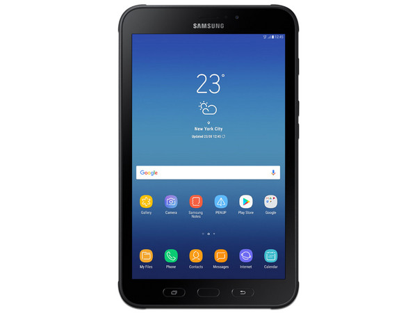 Tablet Samsung Galaxy Tab Active 2:
Procesador Octa-Core(1.60 GHz),
Memoria RAM de 3GB, Almacenamiento de 16GB,
Pantalla de 8