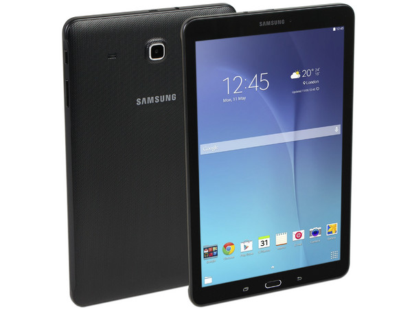 Tablet Samsung Galaxy Tab E:
Procesador Quad Core (1.3 GHz),
Memoria RAM de 1.5GB, Almacenamiento de 8GB,
Soporta micro SD, Pantalla de 9.6