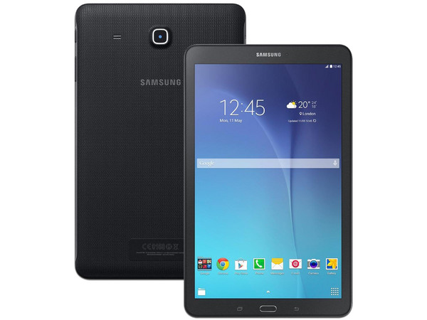 Tablet Samsung SM-T561:
Procesador Quad Core (1.3 GHz),
Memoria RAM de 1.5GB, Almacenamiento de 8GB,
Cámaras: 2.0MP/5.0MP, Pantalla LED MultiTouch de 9.7,
Red Wi-Fi 802.11 b/g/n, Soporta Tarjeta SIM,
Android 4.4.