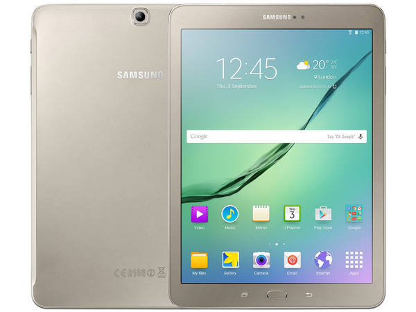 Tablet Samsung Galaxy Tab S2:
Procesador Octa-Core (hasta 1.9 GHz),
Memoria RAM de 3GB, Almacenamiento interno de 32GB,
Cámaras: 2.1MP/8.0MP, Pantalla Super AMOLED de 9.7