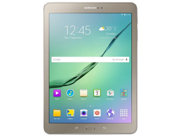Tablet Samsung Galaxy Tab S2:
Procesador Octa-Core (hasta 1.9 GHz),
Memoria RAM de 3GB, Almacenamiento interno de 32GB,
Cámaras: 2.1MP/8.0MP, Pantalla Super AMOLED de 9.7