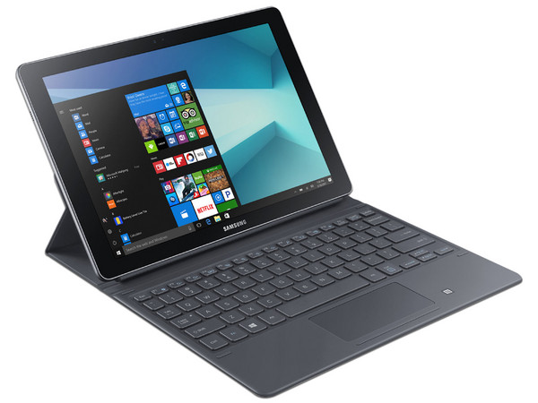 Tablet Samsung Galaxy Book:
Procesador Dual-Core (hasta 2.6 GHz),
Memoria RAM de 4GB, Almacenamiento de 8GB,
Soporta microSD, Pantalla de 10.6