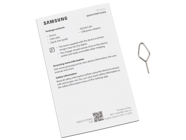 Tablet Samsung Galaxy Tab A8:
Procesador Octa Core (hasta 2.0 GHz),
Memoria RAM de 3GB, Almacenamiento de 32GB,
Pantalla LED Multi Touch de 10.5