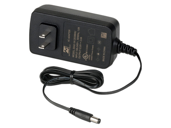 Fuente de Poder Dahua S042-1A120300HU, de 12 VCD y 3A, Con Protección Contra Descargas.