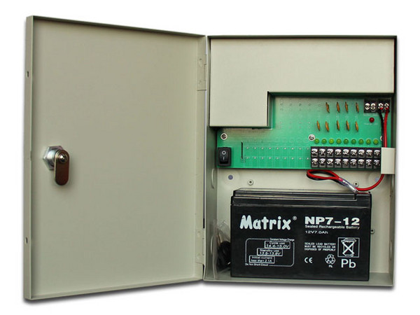 Fuente de alimentación SAXXON CSE1210-D9B para cámaras de vigilancia, 9 salidas de 12V.