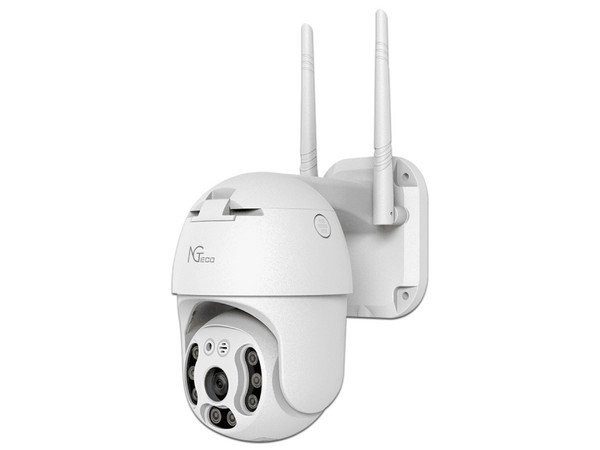 Cámara IP Tipo PTZ ZKTECO NGC4200 de 3 MP, Lente 3.6mm, IR hasta 20m, Altavoz y Micrófono Integrados.