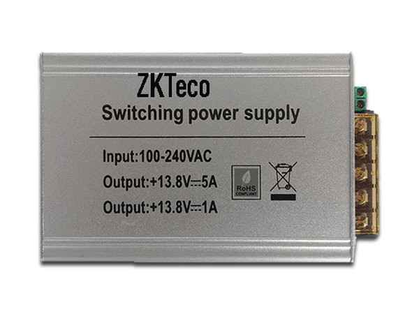 Fuente de Poder ZKTeco TPM005B para Gabinete, 110V de Entrada, 12V de Salida, Compatible con Paneles InBio.