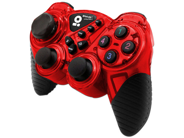Control para videojuegos Brobotix RumblePad, USB. Color Rojo.