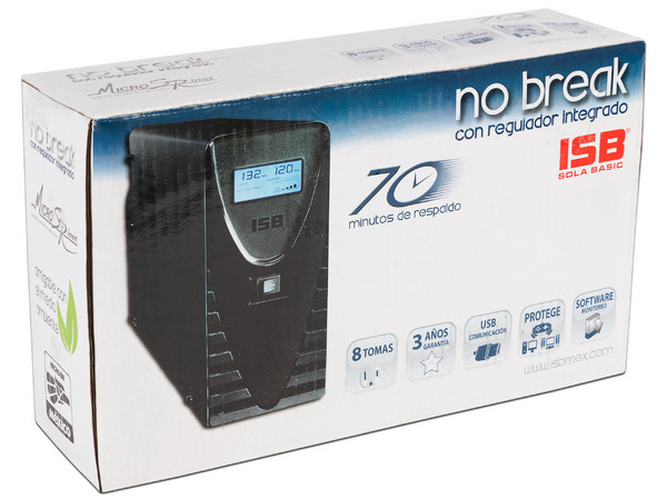 UPS NoBreak Sola Basic de 800VA (500W) con 8 contactos Nema 5-15R.