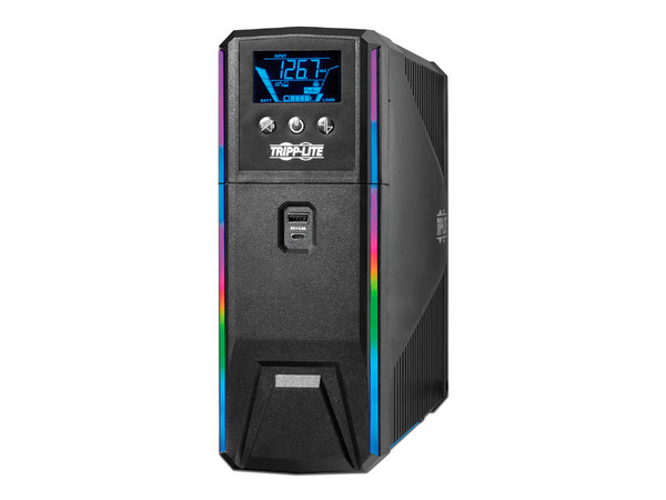 UPS Tripplite Gamer SMART1200PSGLCD Onda sinusoidal 1200VA/700W, con 10 Contactos NEMA 5-15R, USB, Con Regulador de Voltaje.