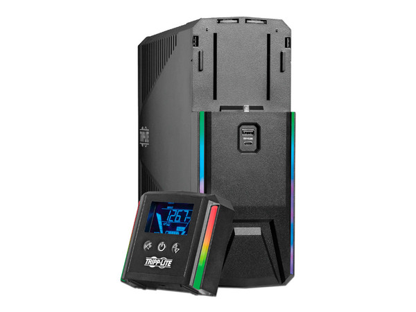 UPS Tripplite Gamer SMART1200PSGLCD Onda sinusoidal 1200VA/700W, con 10 Contactos NEMA 5-15R, USB, Con Regulador de Voltaje.