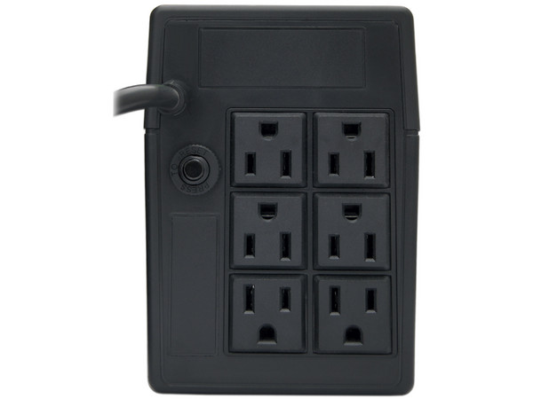 NO-BREAK con regulador Vica S650, 350 W (650 VA) con 6 conexiones Nema 5-15R.
