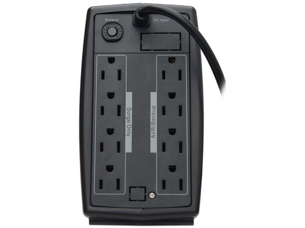NO-BREAK con regulador Vica Stamina 500, 300 W (500 VA) con 8 conexiones Nema 5-15R.