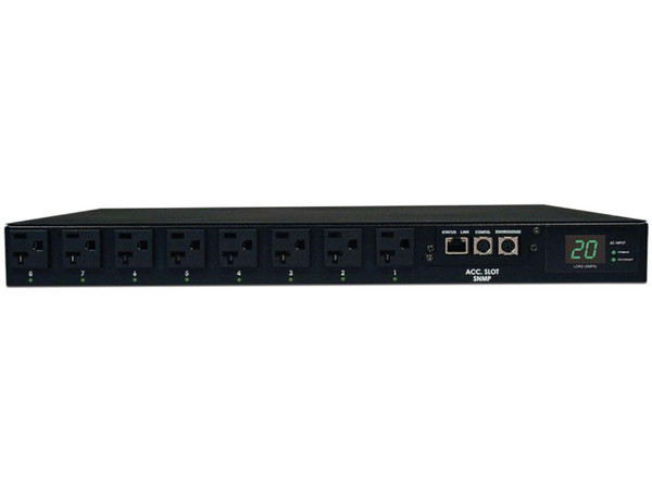 ATS monofásico ATS, PDU controlable de 1.9kW, 120V (16 5-15/20R), 2 L5-20P, entradas 5-20P, 2 cables de 3.66 m, instalación de 1U en rack, TAA