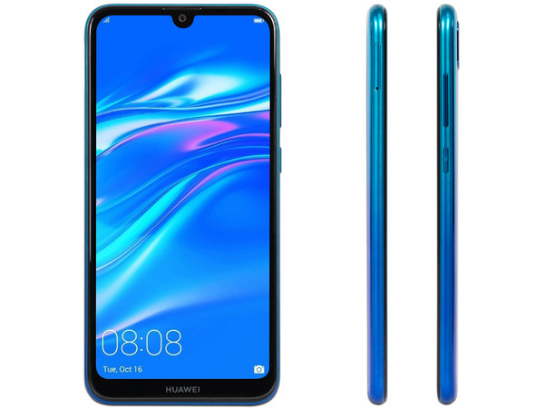 Smartphone Huawei Y7 2019:
Procesador Octa Core (hasta 1.80 GHz),
Memoria RAM de 3GB,
Almacenamiento de 32GB,
Pantalla LED de 6.2