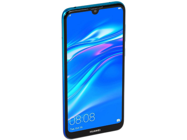 Smartphone Huawei Y7 2019:
Procesador Octa Core (hasta 1.80 GHz),
Memoria RAM de 3GB,
Almacenamiento de 32GB,
Pantalla LED de 6.2
