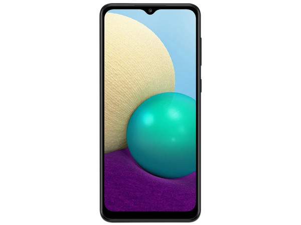 Smartphone Samsung Galaxy A02:
Procesador Quad core (hasta 1.5GHz),
Memoria RAM de 3GB, Almacenamiento de 32GB,
Pantalla LED Multi Touch de 6.5