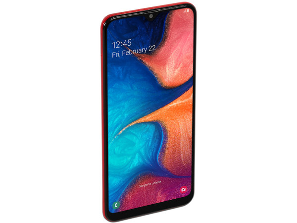 Smartphone Samsung Galaxy A20:
Procesador Octa-Core (hasta 1.60GHz),
Memoria RAM de 3GB, Almacenamiento de 32GB,
Pantalla Super AMOLED de 6.4