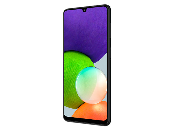 Smartphone Samsung Galaxy A22:
Procesador Octa-core (hasta 2 GHz),
Memoria RAM de 4GB, Almacenamiento de 64GB,
Pantalla Super AMOLED de 6.4