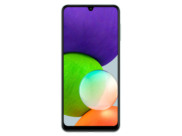 Smartphone Samsung Galaxy A22:
Procesador Dimensity 700 (hasta 2.20 GHz),
Memoria RAM de 4GB, Almacenamiento de 64GB,
Pantalla LED Multi Touch de 6.3
