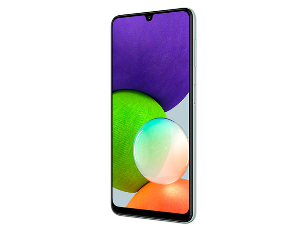 Smartphone Samsung Galaxy A22:
Procesador Octa Core (hasta 2.0 GHz),
Memoria RAM de 4GB,
Almacenamiento de 128GB,
Pantalla Super AMOLED de 6.3