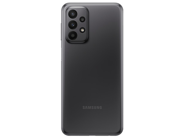 Smartphone Samsung Galaxy A23:
Procesador Octacore (hasta 1.9GHz),
Memoria RAM de 4GB, Almacenamiento de 128GB,
Pantalla LCD TFT de 6.6
