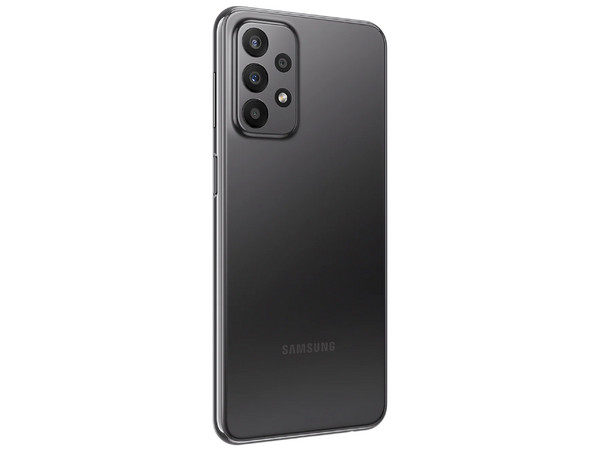 Smartphone Samsung Galaxy A23:
Procesador Octacore (hasta 1.9GHz),
Memoria RAM de 4GB, Almacenamiento de 128GB,
Pantalla LCD TFT de 6.6