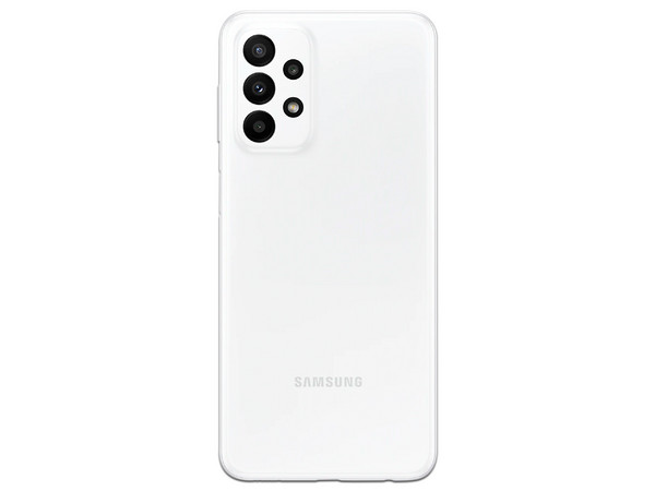 Smartphone Samsung Galaxy A23:
Procesador Octa-Core (Hasta 1.90 GHz),
Memoria RAM de 4GB, Almacenamiento de 128GB,
Pantalla LED Multi-Touch de 6.6
