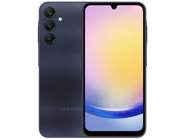 Smartphone Samsung Galaxy A25:
Procesador Octa-Core (hasta 2.4 GHz),
Memoria RAM de 6GB, Almacenamiento de 128GB,
Pantalla AMOLED de 6.5