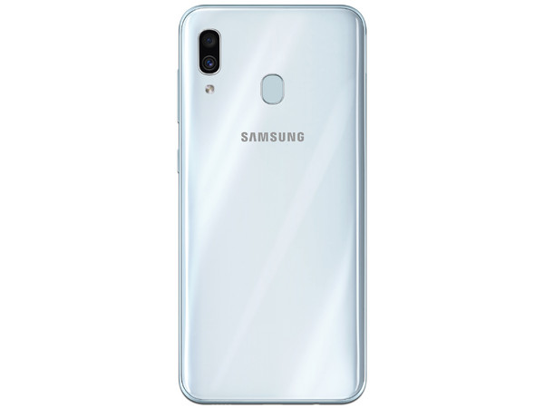 Smartphone Samsung Galaxy A30:
Procesador Octa Core (hasta 1.80GHz),
Memoria RAM de 4GB, Almacenamiento de 64GB,
Pantalla Super AMOLED de 6.2